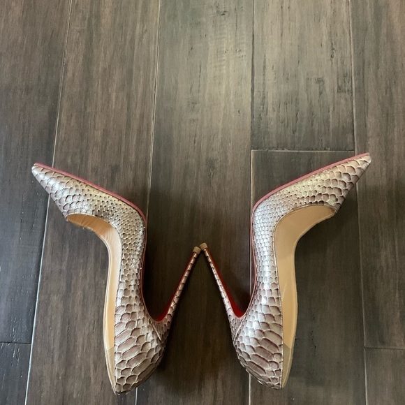 Christian Louboutin Python So Kate 120 Pumps Size 41 US 11 - Picture 7 of 8